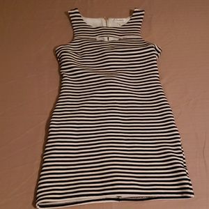 Striped black/white dress